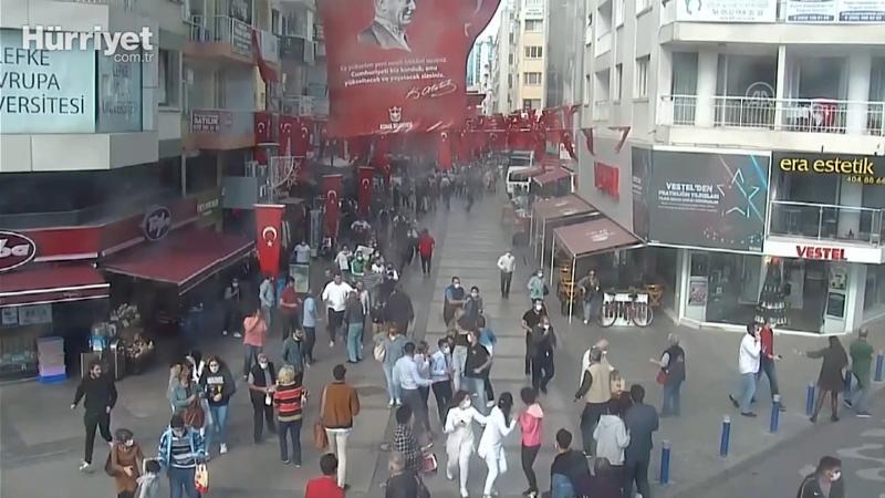 İzmir'deki deprem anı KGYS kameralarına yansıdı