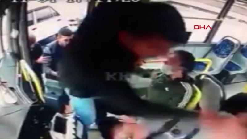 Kooperatif yöneticisi, halk otobüsü sürücüsünü darp etti!