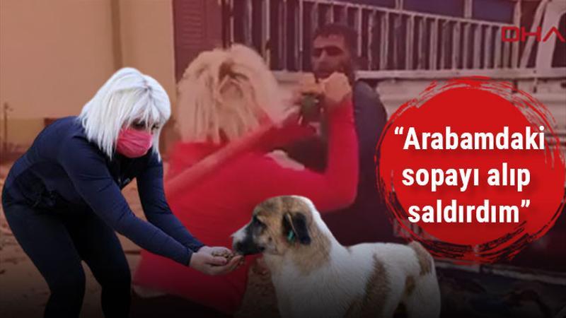 Hayvansever kadın köpeklerin mamalarını çalan kişiyi beyzbol sopasıyla dövdü