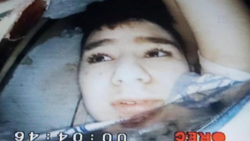 15 yaşındaki Günay Özışık'ın kurtarılma anı 'yılan kamera' ile görüntülendi