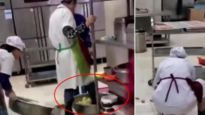 Vuhan Üniversitesi'ndeki kantininde kızdıran görüntü