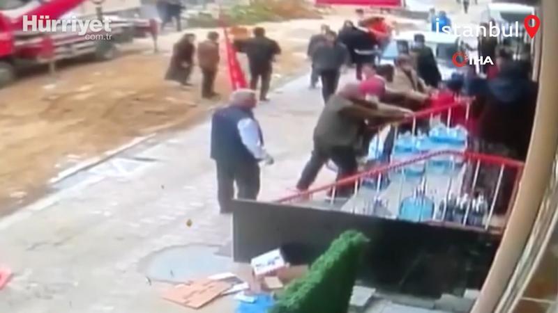 Esenyurt’ta izinsiz kesilen ağaç kavgası kamerada
