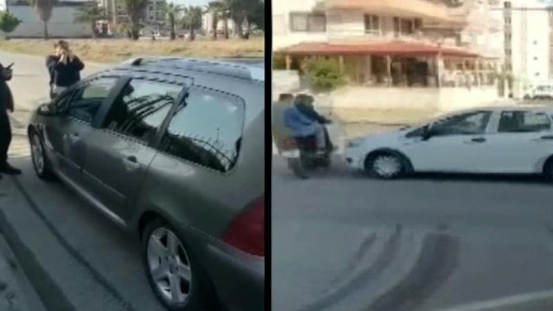 Kaza yerini görüntülediği sırada başka bir kazayı çekti