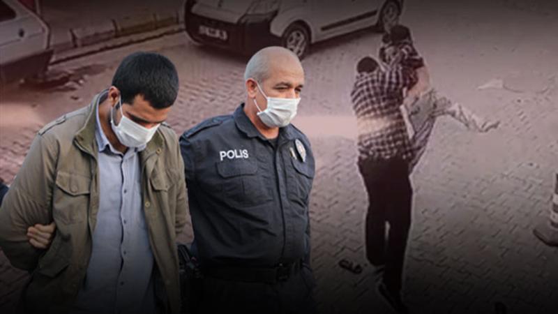 Şanlıurfa'da esnafın çocuğu kaldırıp yere attığı anlar kamerada