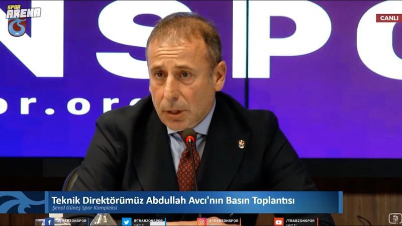 Abdullah Avcı: Trabzonspor teknik direktörü olduğumu hissettiriyorlar