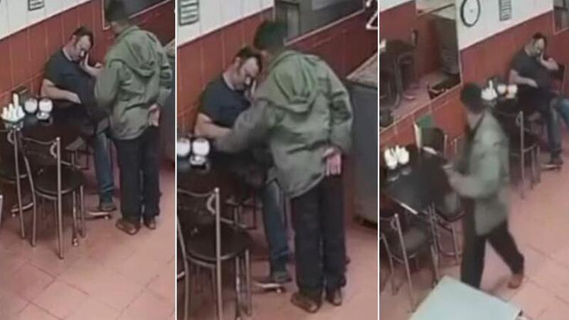 Sandalyede uyuya kalan pastane sahibinin telefonunu böyle çaldı