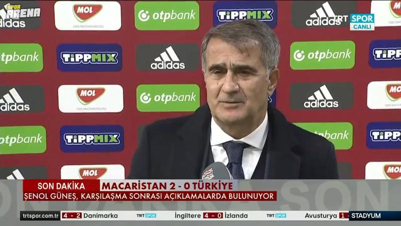 Şenol Güneş: Oyun karakterimiz sahada değildi