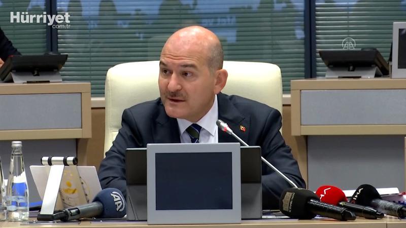 İçişleri Bakanı Soylu, AFAD çalışma grupları toplantısında konuştu