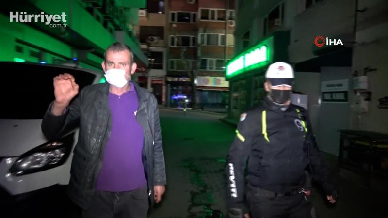 10 dakika içerisinde 4 farklı ceza yedi, otomobili bağlandı