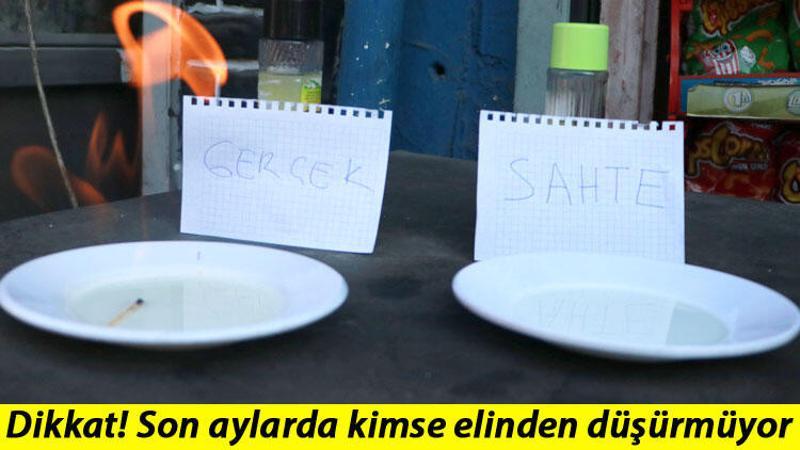 80 derecelik kolonya yanmayınca sahte olduğunu anladı