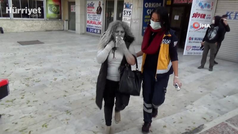 Genç kadın kocasının makaslı saldırısı sonrası kanlar içinde kaldı