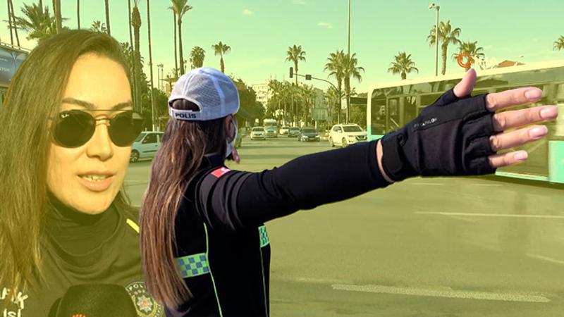 O, Mersin’in tek motorize kadın trafik polisi