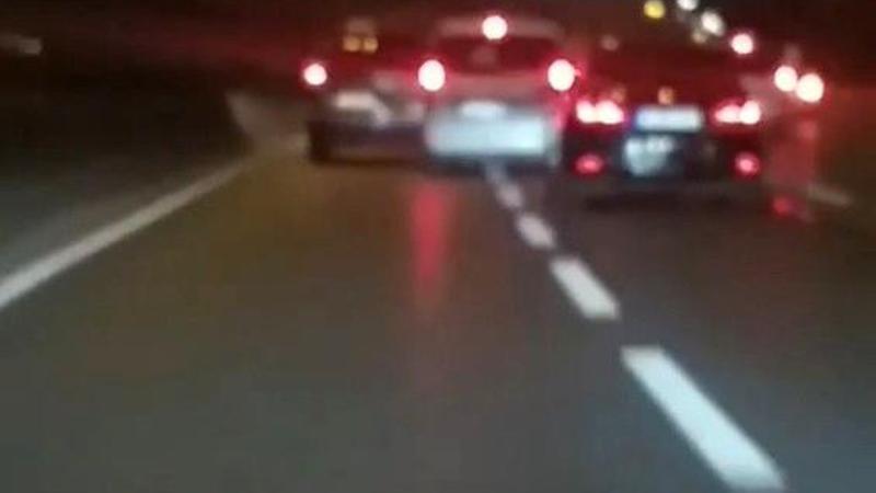 TEM Otoyolu’nda “makas” terörü! Cezadan kaçamadı...