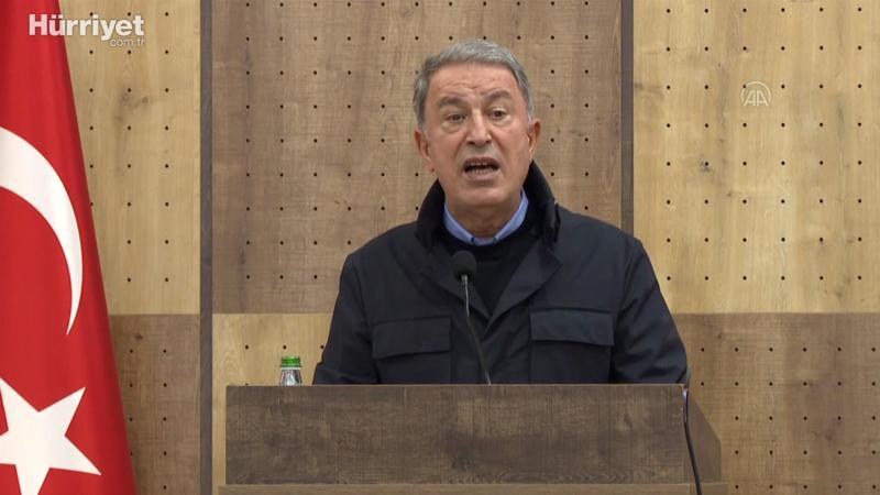 Milli Savunma Bakanı Hulusi Akar, Libya'da konuştu
