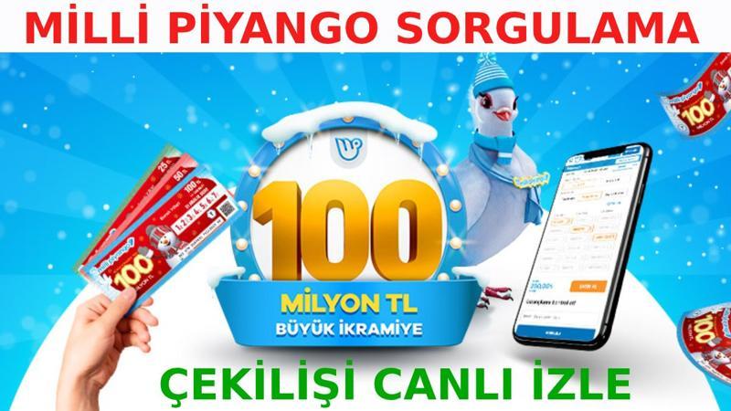 Milli Piyango sonuçları açıklanıyor! Milli Piyango Sorgulama 2021 Yılbaşı Çekilişi Ekranı İle Bilet Sorgula & MP TV Canlı Yayın İzle