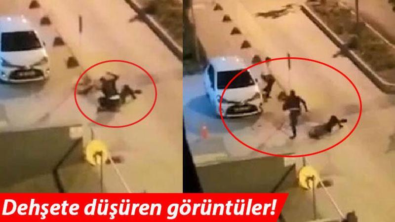 Polisin başına telsizle defalarca böyle vurdu