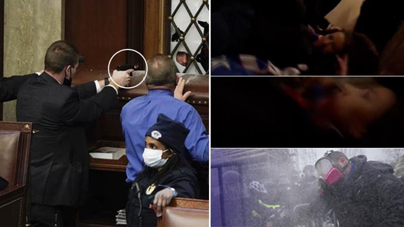 ABD'de Kongre binasında çıkan olaylarda 1 kişi vuruldu