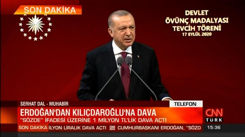 Cumhurbaşkanı Erdoğan'dan Kılıçdaroğlu'na dava