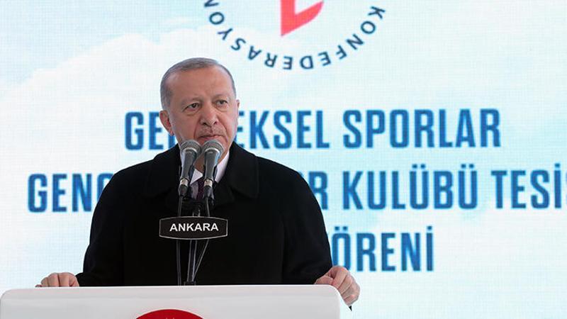 Cumhurbaşkanı Erdoğan, Geleneksel Sporlar Gençlik ve Spor Kulübü Tesisi açılış törenine katıldı