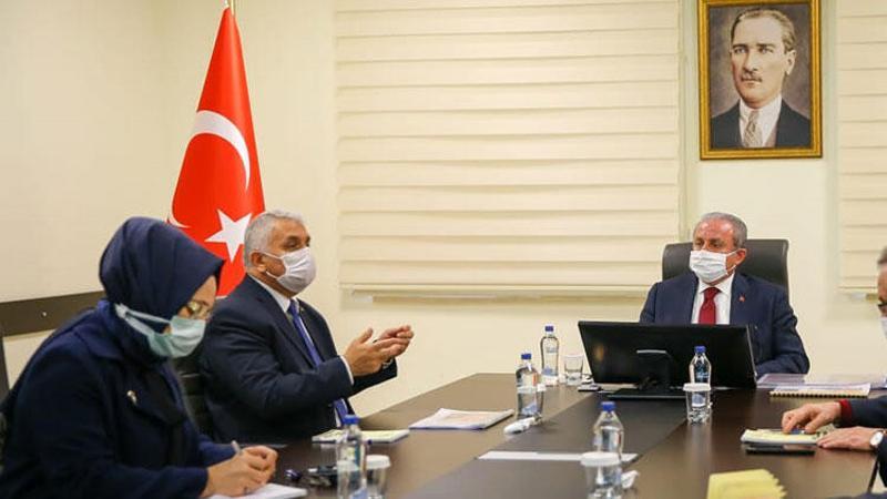 TBMM Başkanı Mustafa Şentop, Vali Yıldırım'ı ziyaret etti