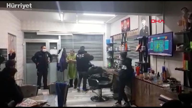 Esenyurt'ta şaşırtan baskın; dışarıdan çiğköfteci içi berber