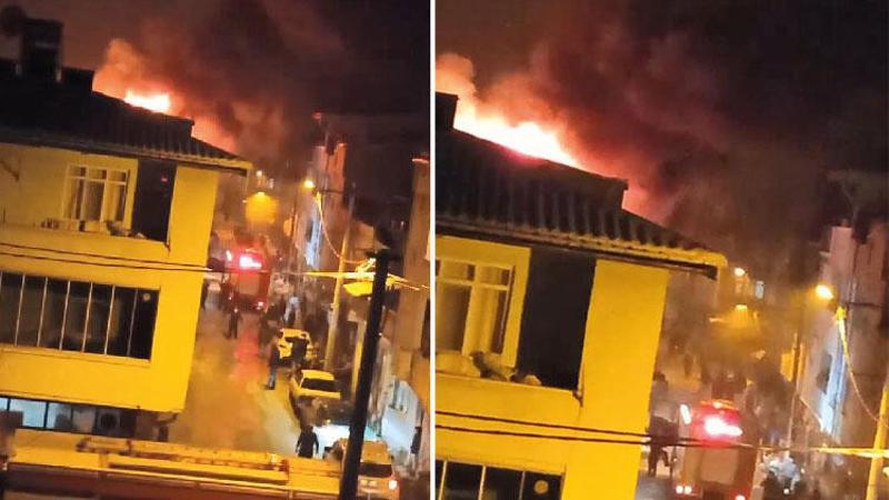 Bursa'da 2 katlı ev alevlere teslim oldu