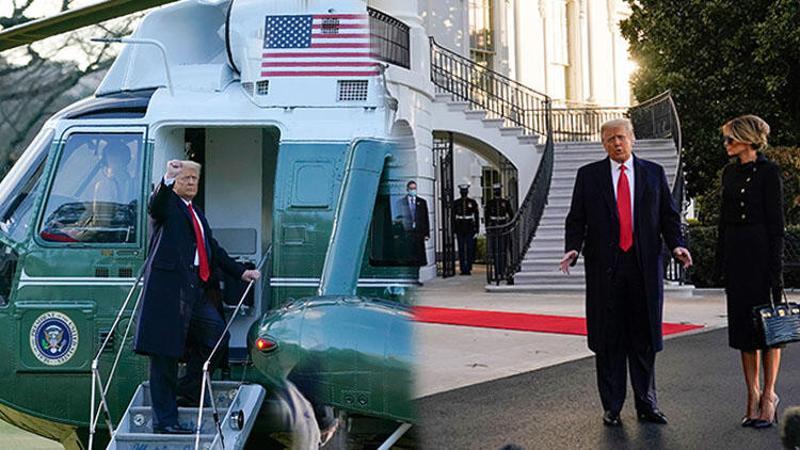 Trump, Beyaz Saray'dan ayrıldı