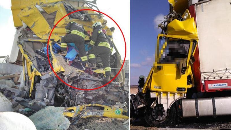 Ereğli ilçesinde iki tırın çarpıştığı trafik kazasında 1 kişi hayatını kaybetti