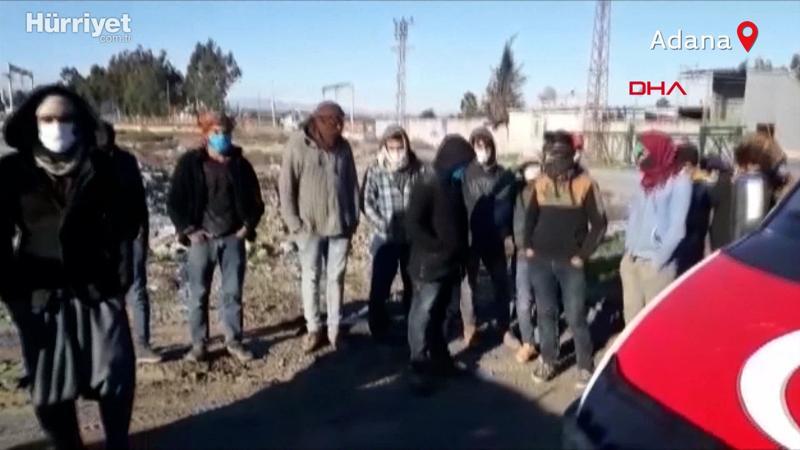 Görüntüler Adana'dan... 18 kişilik midibüsten 34 yolcu indi!