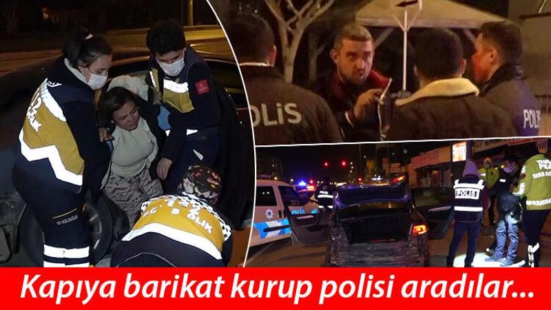 Husumetlisi yerine üst kat komşusunun kapısına dayandı, kovalamaca sırasında 3 araca çarptı
