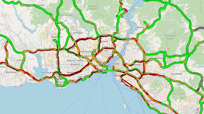 İstanbul'da kısıtlama öncesi trafik yoğunluğu başladı