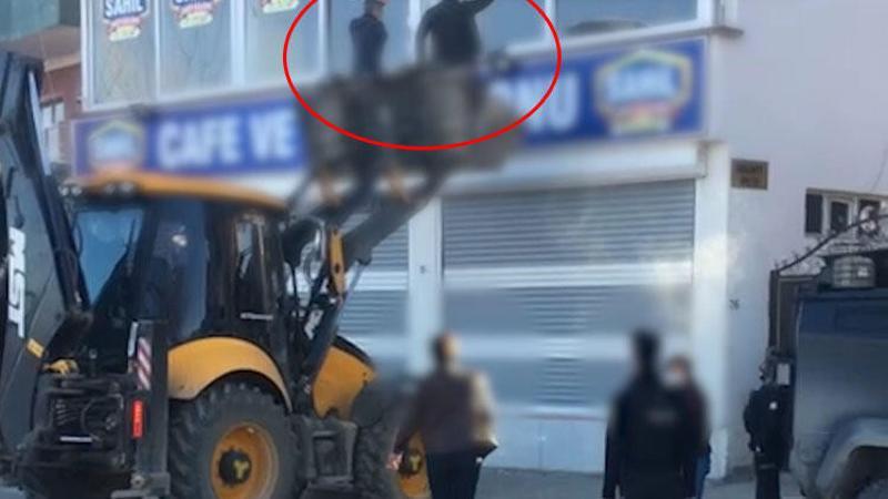Kısıtlamaya rağmen kumara iş makineli baskın