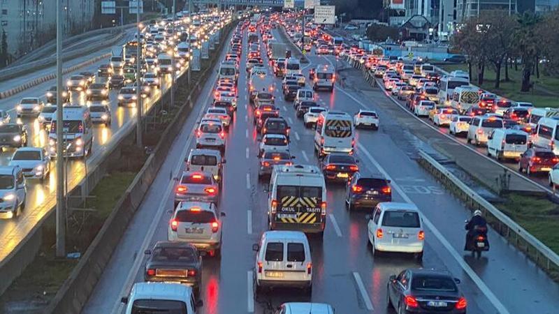 İstanbul'da trafik yoğunluğu