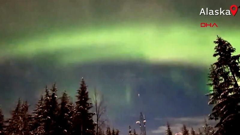 Kuzey ışıkları, Alaska semalarında eşsiz görüntüler oluşturdu