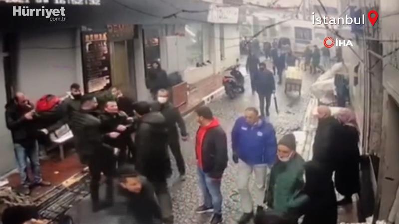 Hırsıza esnaf dayağı! O anlar kamerada