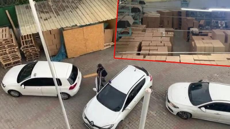 Kartal'da dev makaron operasyonunda 47 milyon 600 bin adet boş makaron ele geçirildi