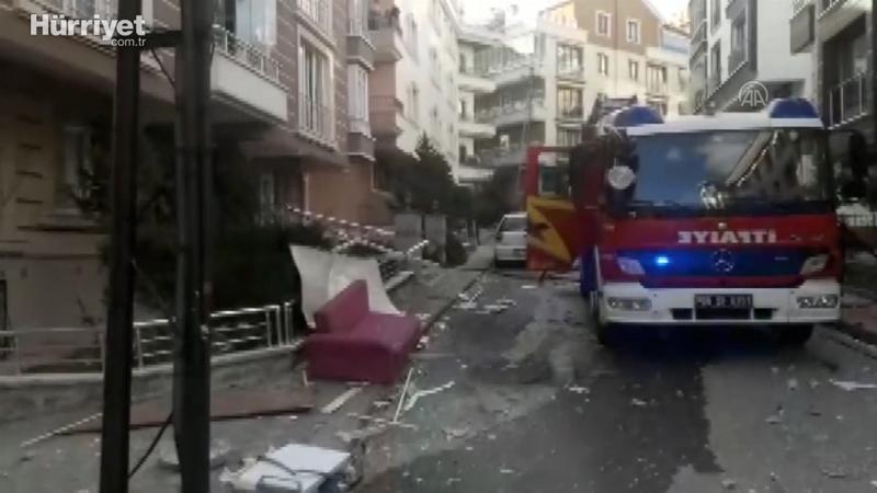 Keçiören'de bir evde patlama meydana geldi