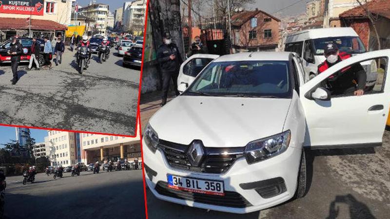 Kuştepe'de polis ekipleri bölgenin tüm giriş çıkışlarını kapatarak denetim gerçekleştirdi