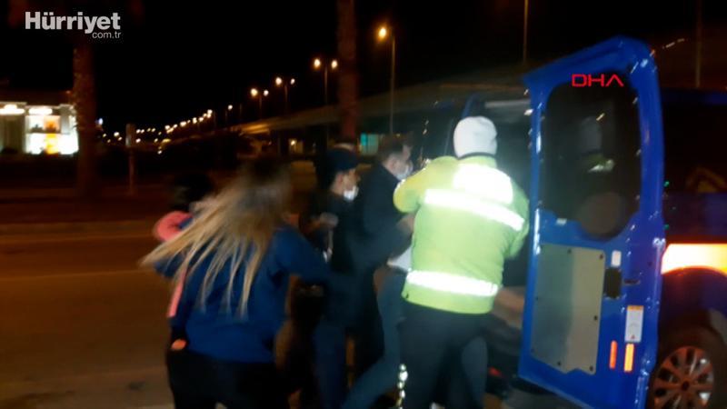 Kazadan sonrası gazetecilere saldırıp, çocuğunu öldürmekle tehdit etti