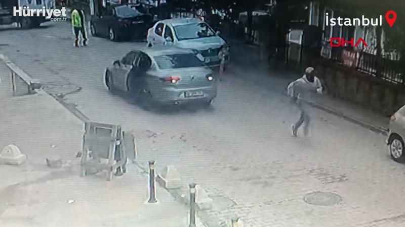 Otomobil hırsızlarını trafik polisi ateş açarak durdurmaya çalıştı