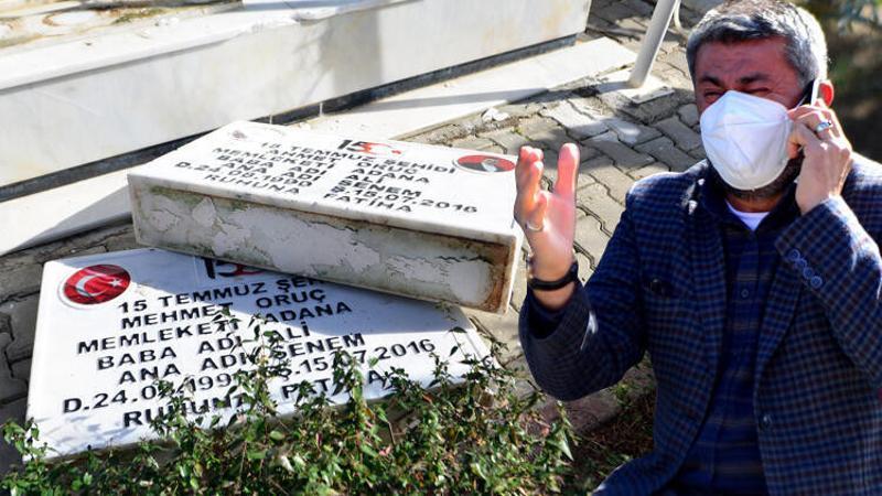 İkiz şehitlerin mezarları dahil, 79 mezar taşını tahrip ettiği öne sürülen 5 şüpheli gözaltına alındı