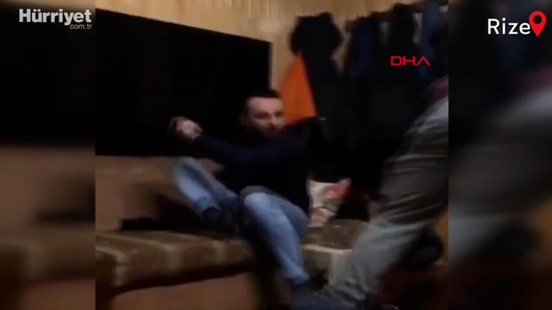 Demlik şakası yapan kuzenini plazma televizyonla kovaladı