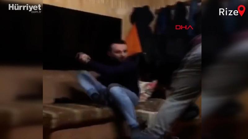 Demlik şakası yapan kuzenini plazma televizyonla kovaladı