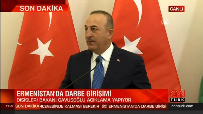 Mevlüt Çavuşoğlu: Darbeye her yerde karşıyız