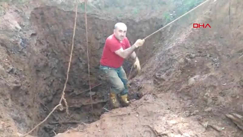 Kaçak kazı yapan define avcıları suçüstü yakalandıl!