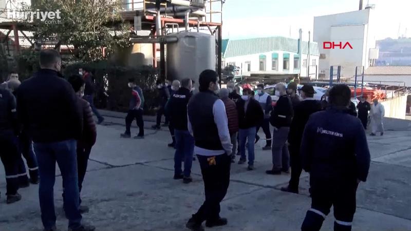 Arnavutköy'de fabrikada patlama