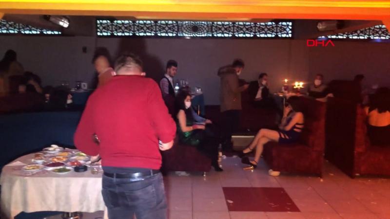 Kırmızı listedeki Konya'da eğlence merkezindeki 60 kişiye, 243 bin lira para cezası