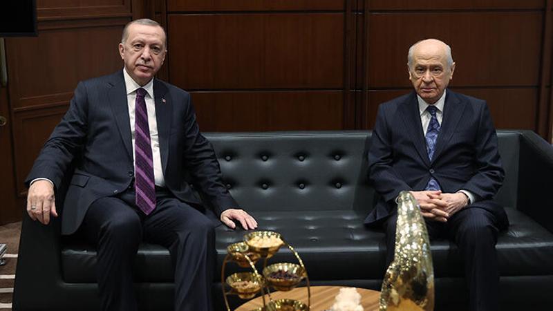 Cumhurbaşkanı Erdoğan, MHP lideri Bahçeli ile görüştü