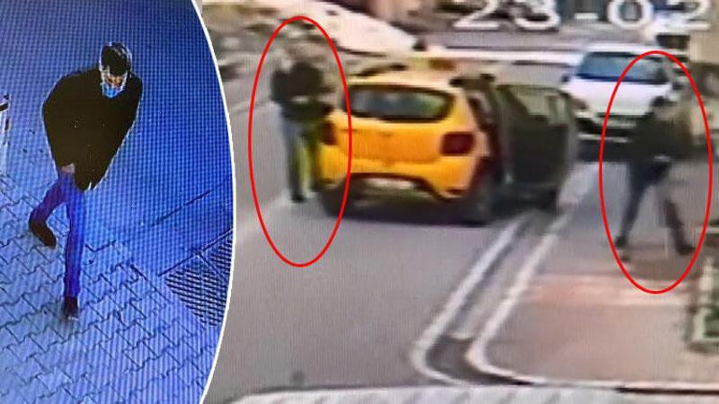 Taksicinin boğazına bıçak dayayıp gasp etti! O anlar kamerada