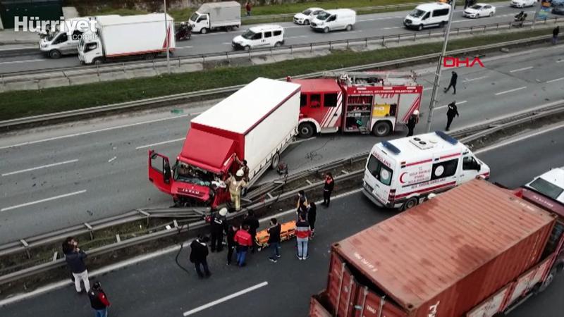 Esenyurt TEM bağlantı yolunda kaza meydana geldi